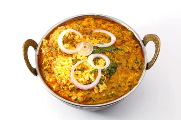 Indische Stijl Kaasjeskruid Vegetarische Kerrieschotel Kadai Paneer Traditioneel Indiaas Eten — Stockfoto
