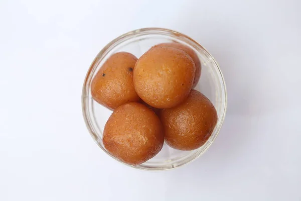 Ινδικό Γλυκό Επιδόρπιο Gulab Jamun — Φωτογραφία Αρχείου