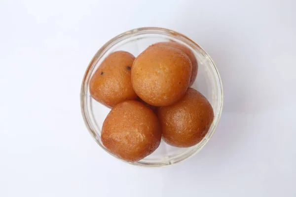 Indický Sladký Nebo Dezert Gulab Jamun — Stock fotografie