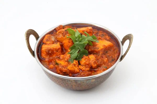 Indian Style Cottage Cheese Vegetarian Curry Dish Kadai Paneer Traditional — Stock Photo, Image