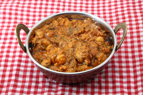 Chana Masala Oder Kichererbsen Curry Oder Punjabi Chole — Stockfoto