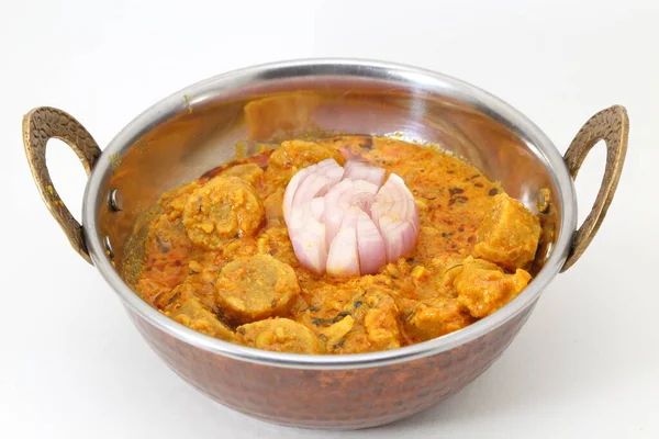 Râjasthani Gatta Curry Besan Gatte Sabji — Stockfoto