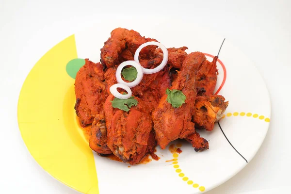 Tandoori Frango Assado Alimentos Não Vegetarianos — Fotografia de Stock