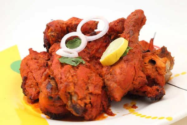 Tandoori Pollo Arrosto Cibo Non Vegetariano — Foto Stock