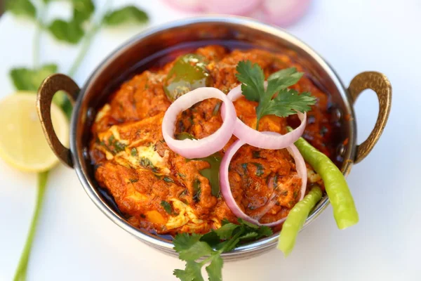 Style Indien Cottage Cheese Vegetarian Curry Dish Kadai Paneer Cuisine — Photo