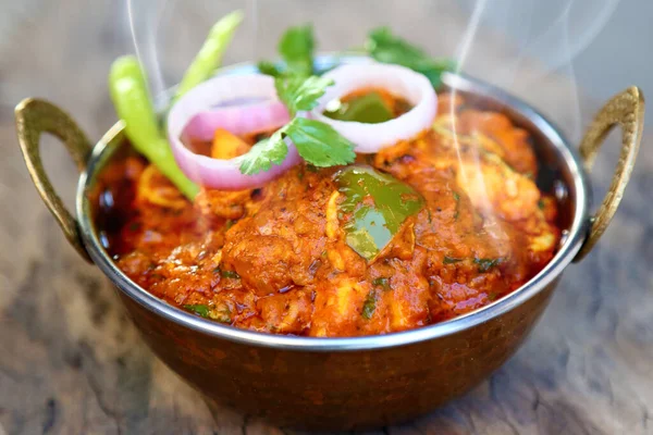 Indian Style Cottage Cheese Vegetarian Curry Dish Kadai Paneer Traditional — Stock Photo, Image