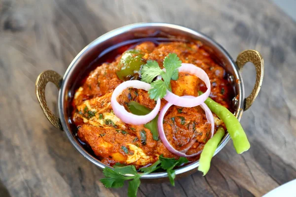 Style Indien Cottage Cheese Vegetarian Curry Dish Kadai Paneer Cuisine — Photo