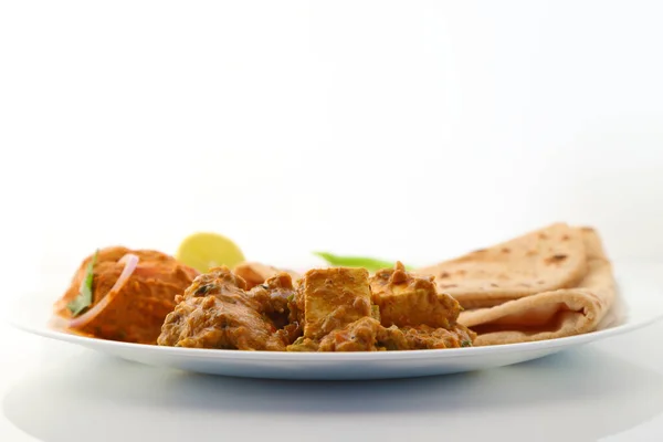 Indisches Essen Oder Indisches Thali — Stockfoto