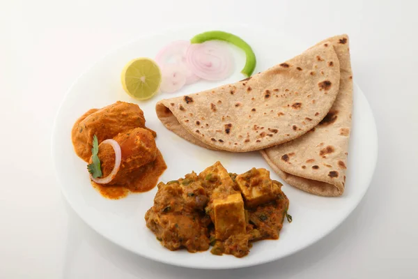 Indyjskie Jedzenie Lub Indyjskie Talie — Zdjęcie stockowe