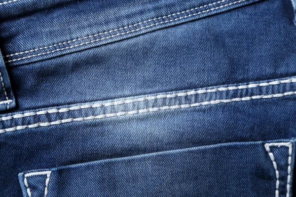 Old Blue Jeans Fashion Design Sur Fond Texture Sac Chanvre — Photo