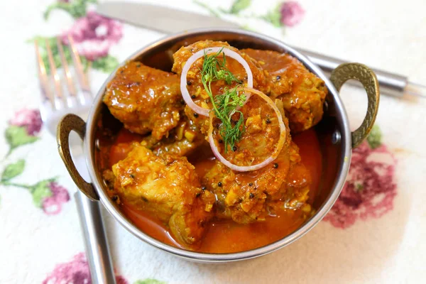 Würzig Und Schmackhaft Fisch Curry Gericht — Stockfoto
