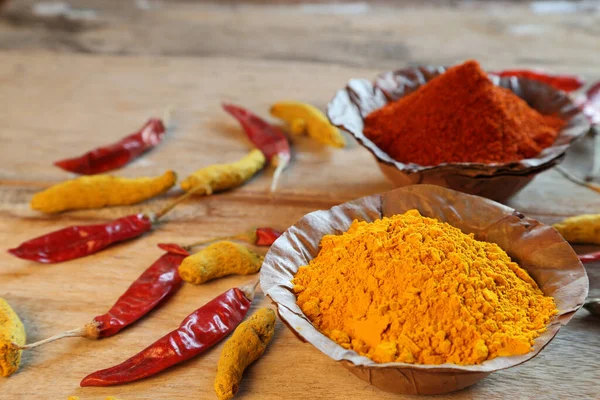 Indian Style Spices Herbs — Stock Photo, Image