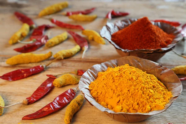 Indian Style Spices Herbs — Stock Photo, Image