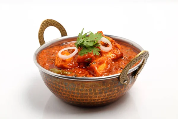 Comida India Curry Indio Tazón Latón Cobre — Foto de Stock