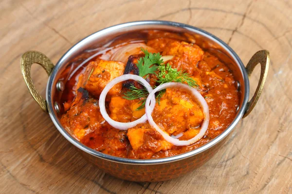 Indian Food Indian Curry Copper Brass Serving Bowl — Stock Photo, Image