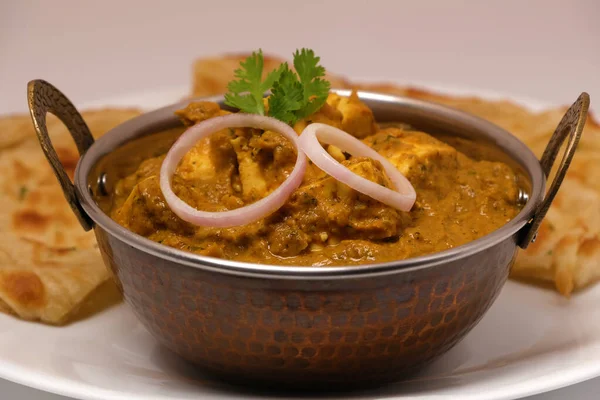 Cibo Indiano Indiano Curry Pane — Foto Stock