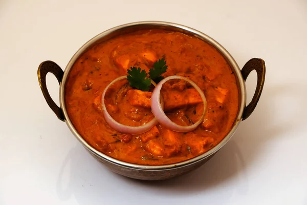 Paneer Butter Masala Cheese Cottage Curry Popular Menu Almoço Jantar — Fotografia de Stock