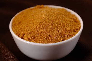 Kahverengi kumaş desenli esmer seramik kase