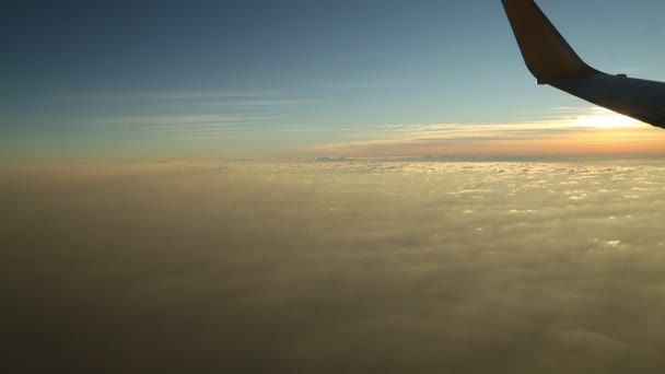 从飞机俯瞰天空 — 图库视频影像