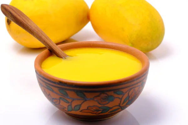 Mango juice or shake in bowl