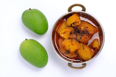 Hint ya da Rajasthani usulü yeşil mango körisi.