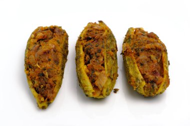 Doldurulmuş acı kabak ya da acı kavun tabağı