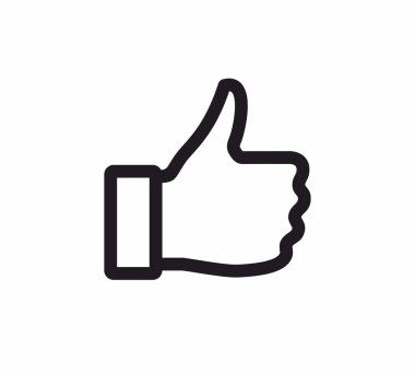 Taslak simgesini parmakla. İnternet ve mobil cihazlardaki derecelendirme düğmeleri gibi. Seçim için vektör resim grafiği, siyah ve beyaz renkler.