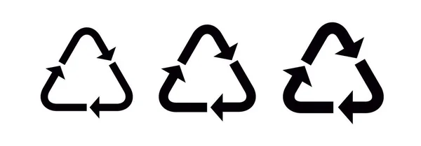 Paketleme için bir dizi plastik geri dönüşüm kodu (PET, PETE, PEHD, HDPE, PVC, V, LDPE, PELD, PP, PS, Other, O). Vektör işareti.