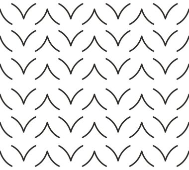 Şablon. Soyut, dikişsiz iz sürme. Siyah vektör işaretleri. Geometrik arkaplan.