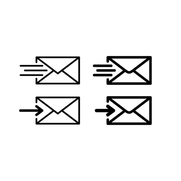Posta Simgesi. Zarf işareti. Vector pictogram sms. Mektup, zarf, mesaj iletisi gönder.