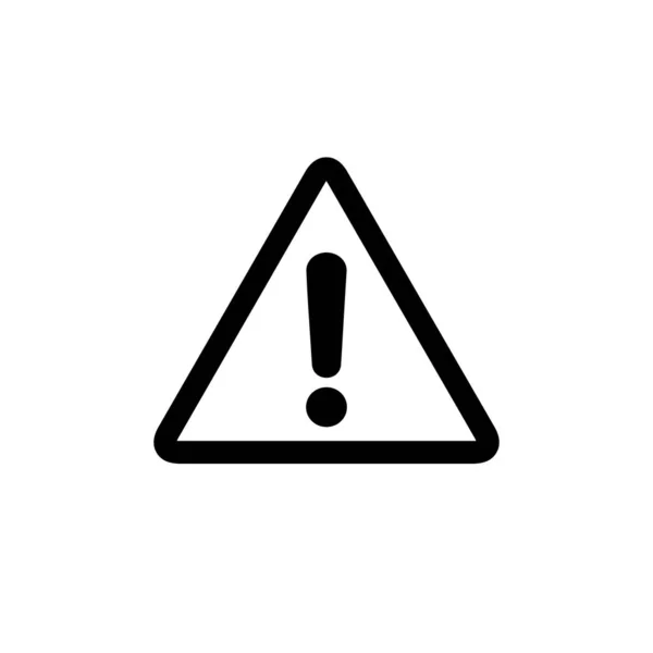 Hazard Warning Symbol Danger Sign Isolated Attention Icon Danger Warning — Stock Vector