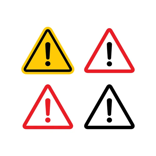 Hazard Warning Symbol Danger Sign Isolated Attention Icon Danger Warning — Stock Vector