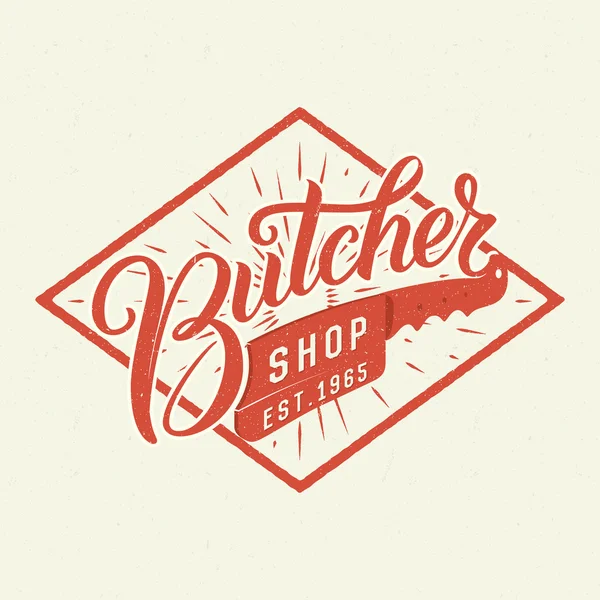 Logotype de boucherie . — Image vectorielle