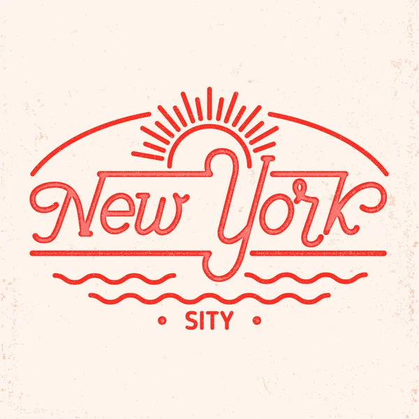 New York city hattı sanat tasarım. — Stok Vektör