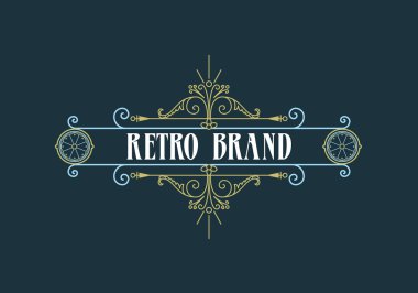 Kaligrafi etiket şablon geliştiği.