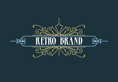 Kaligrafi etiket şablon geliştiği.