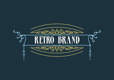 Kaligrafi etiket şablon geliştiği.