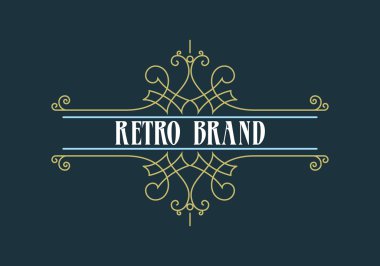 Kaligrafi etiket şablon geliştiği.