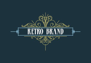 Kaligrafi etiket şablon geliştiği.