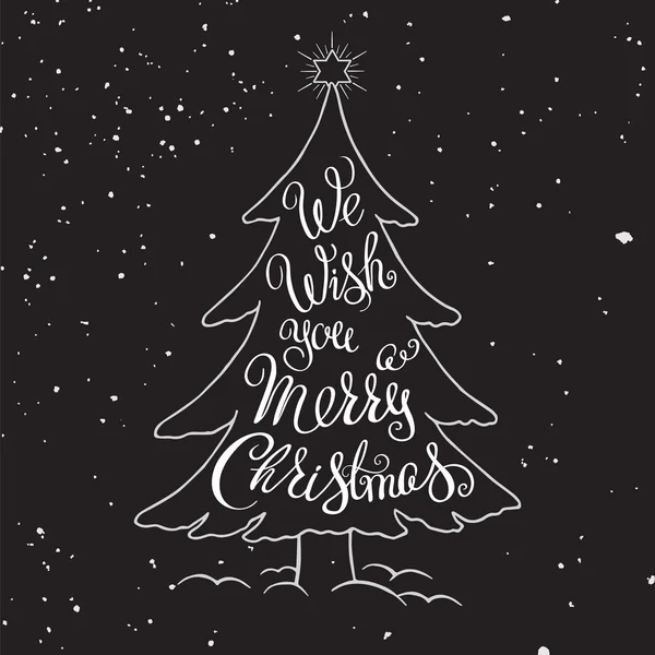 Merry Christmas typography. — Stock Vector