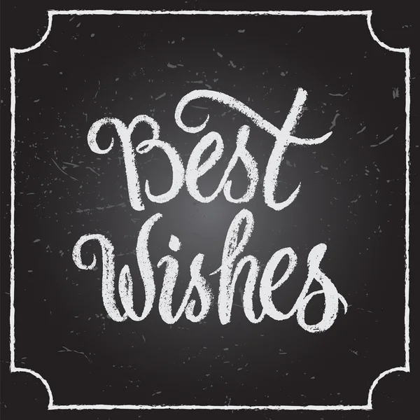 Best Wishes fundo caligráfico e tipográfico . —  Vetores de Stock