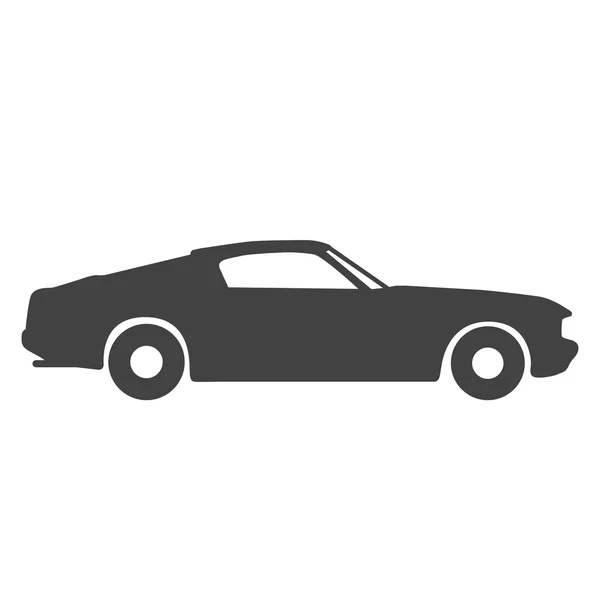 Old vintage classic car icon. Vector illustration — Stock Vector