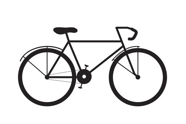 Icon bike. Bicycle in profile — Stock vektor