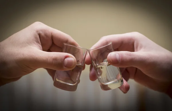 Drinking alcohol, isolated — Stock fotografie