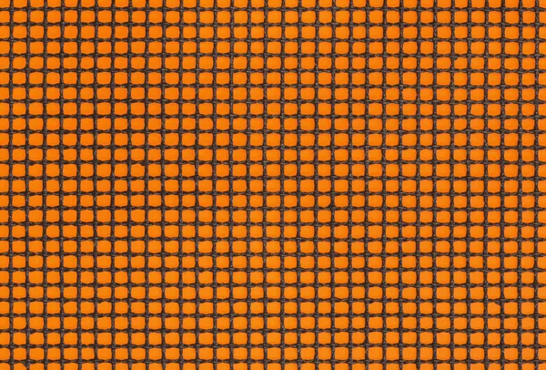 Sluiten Van Grill Mat Rooster Textuur Zwart Gaas Het Oranje — Stockfoto