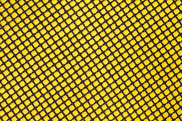 Fechar Textura Grelha Grelha Fundo Amarelo — Fotografia de Stock