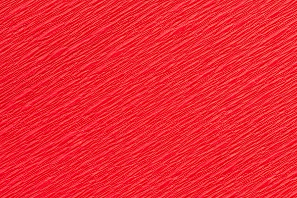 Close Papel Crepe Vermelho Crinkly Textura — Fotografia de Stock