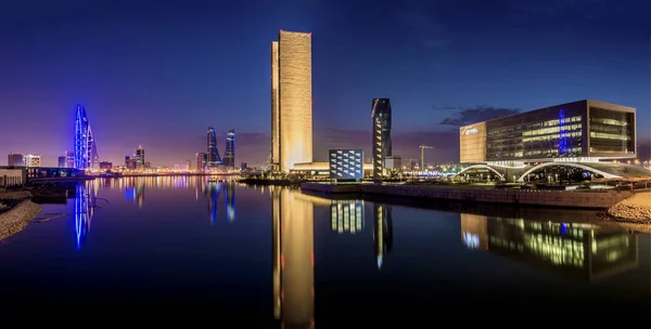 Vista Nocturna Bahréin —  Fotos de Stock