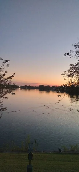 Texas Lake Living Water Sonnenuntergänge — Stockfoto