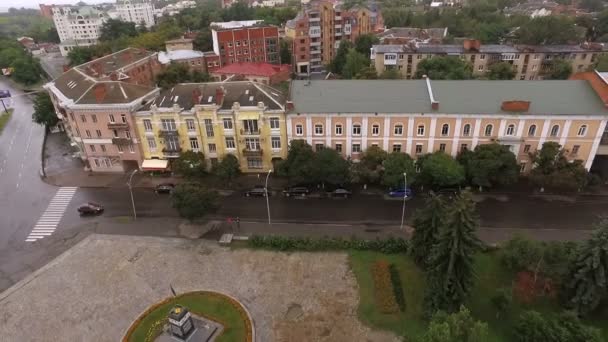Полтава, Украина - 15 августа 2016 г.: Площадь Ленина — стоковое видео